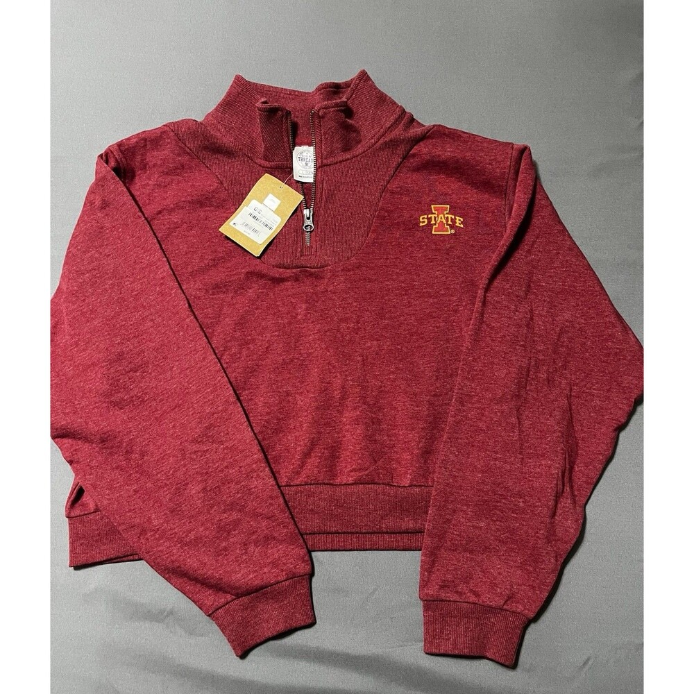 Iowa State Cyclones 1/4 Zip Women’s Crop Top